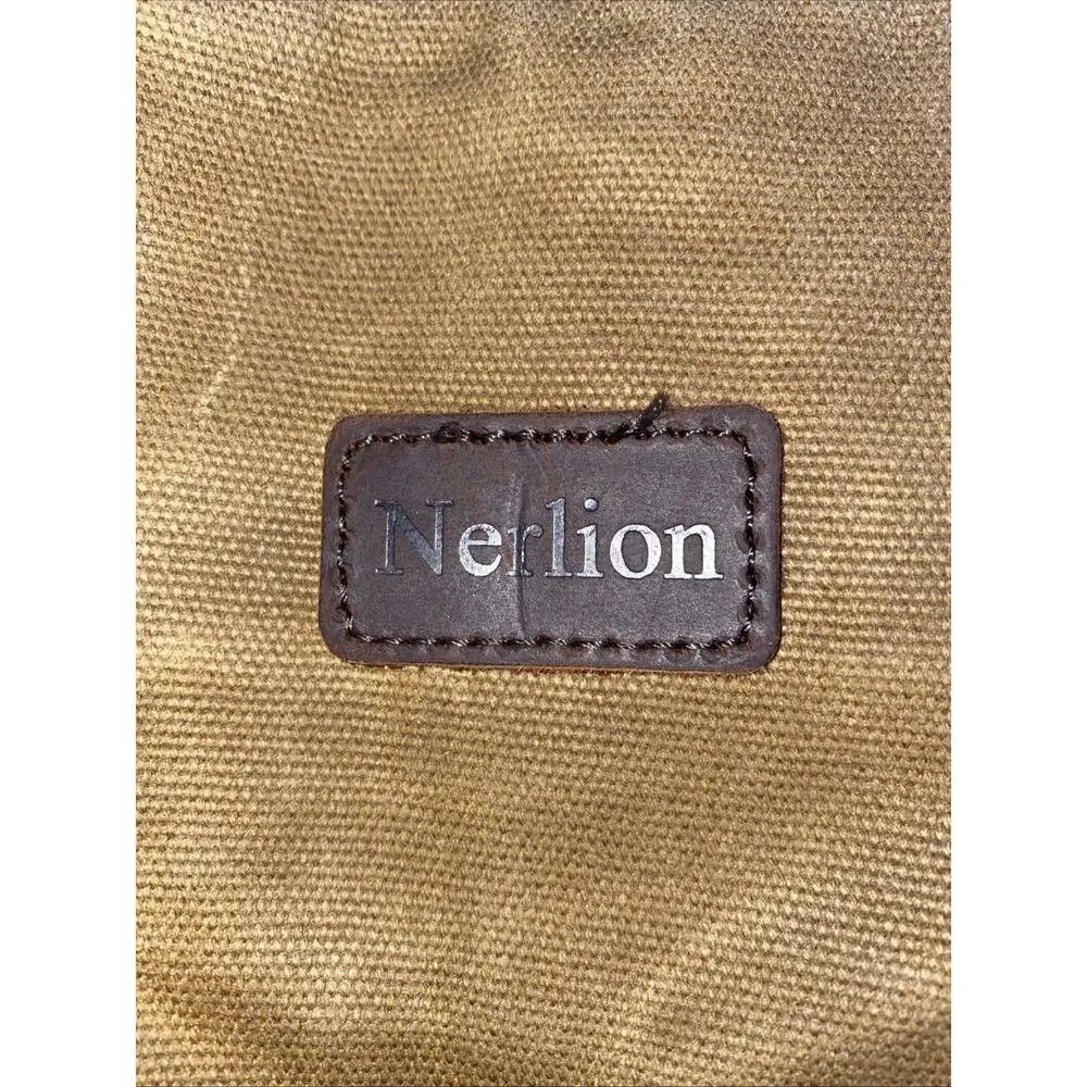 Nerlion Weekender Overnight Bag Canvas & Leather Duffel Bag